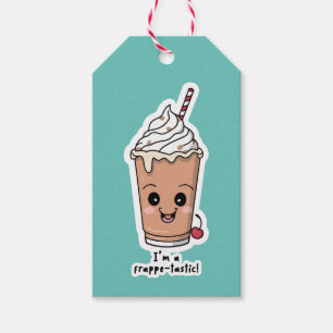 Ik ben Frappe-tastic   Frappe met slagroom Cadeaulabel