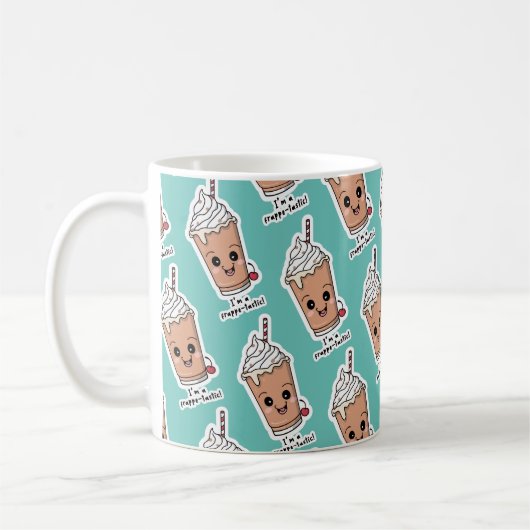 Ik ben Frappe-tastic | Frappe met slagroom Koffiemok (Links)