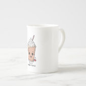 Ik ben Frappe-tastic | Frappe met slagroom Porselein Kop (Voorkant rechts)