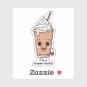 Ik ben Frappe-tastic | Frappe met slagroom Sticker (Vel)