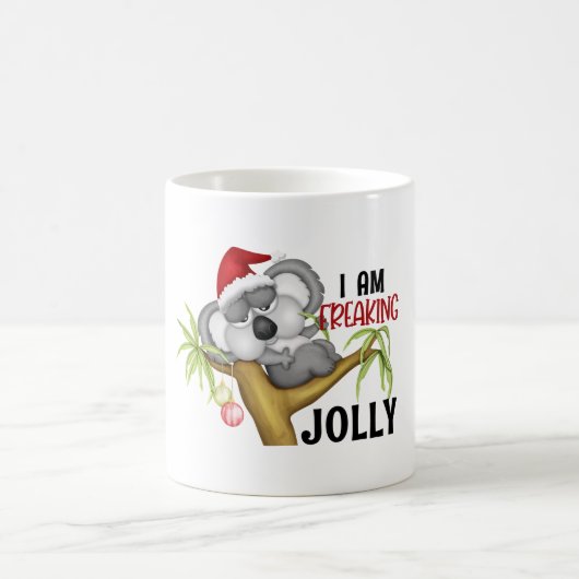 Ik ben freaking jolly - Kerst koala Koffiemok (Center)