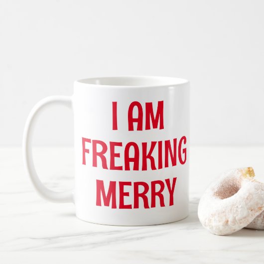 Ik ben Freaking Merry Koffiemok (Met donut)