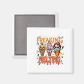 Ik ben Freaking Smelting Ice Cream Halloween Horro Magneet (Voorkant / Achterkant)