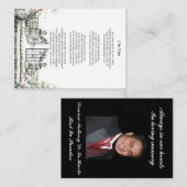 Ik ben Free Black Back Memorial Herdenking Kaart (Voorkant / Achterkant)