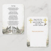 Ik ben Free Memorial Funeral Kaart (Voorkant / Achterkant)