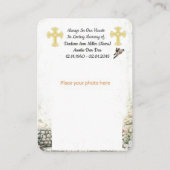 Ik ben Free Memorial Funeral Kaart (Achterkant)