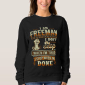 Ik ben Freeman Shirt Gepersonaliseerde Freeman Ach (Voorkant)