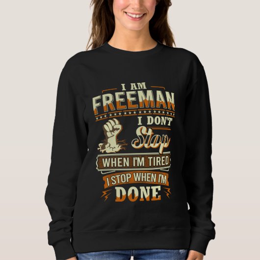 Ik ben Freeman Shirt Gepersonaliseerde Freeman Ach (Voorkant)