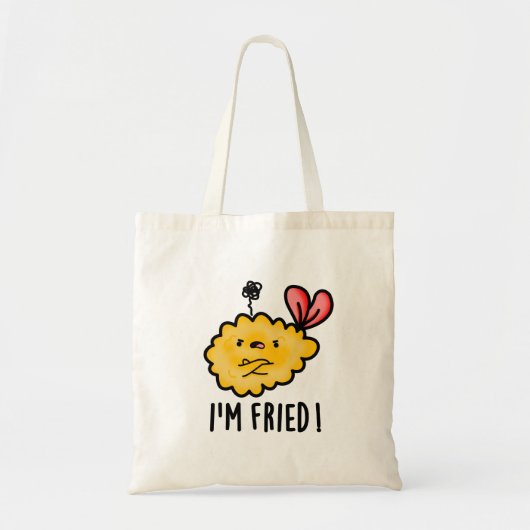 Ik ben Fried Funny Tempura Sushi Pun Tote Bag (Voorkant)