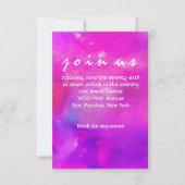 Ik ben FUCHSIA WATERVERF Bat Mitzvah Reception Kaa Kaart (Voorkant)