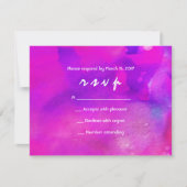 Ik ben FUCHSIA WATERVERF Bat Mitzvah Uitnodiging (Voorkant)