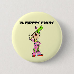 Ik ben  Funny Tshirts en Gifts Ronde Button 5,7 Cm