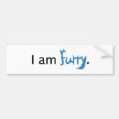 Ik ben Furry Bumpersticker (Voorkant)