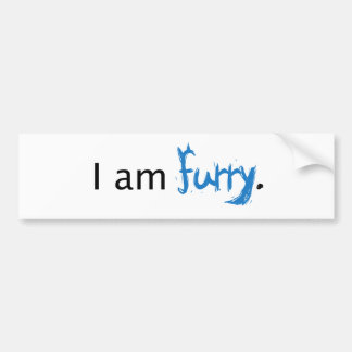 Ik ben Furry Bumpersticker