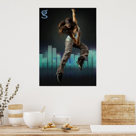 Ik ben G Clothing - Dance Poster (Keuken)
