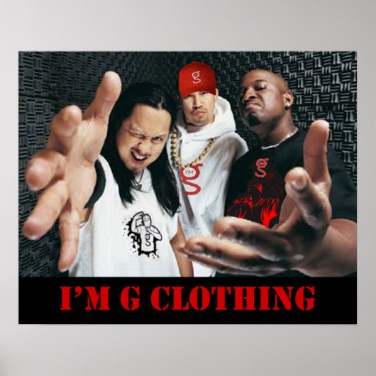 Ik ben G Clothing - Poster (Voorkant)