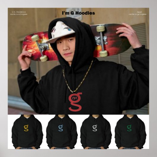 Ik ben G Hoodies Poster (Voorkant)