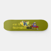 Ik ben G Skateboard-Graffiti - groen/geel Persoonlijk Skateboard (Horizontaal)