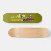 Ik ben G Skateboard-Graffiti - groen/geel Persoonlijk Skateboard (Horizontaal)