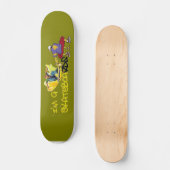 Ik ben G Skateboard-Graffiti - groen/geel Persoonlijk Skateboard (Voorkant)