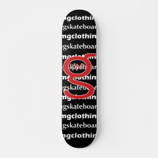 Ik ben G Skateboard - Red Logo (Voorkant)