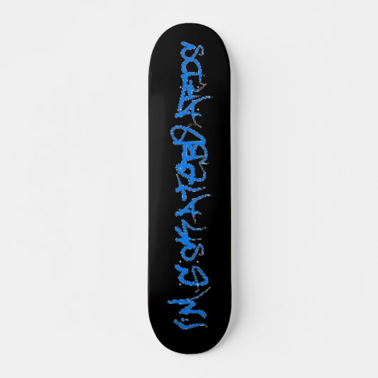 Ik ben G Skateboards (Brock Vandalo Font) - zwart/ (Voorkant)
