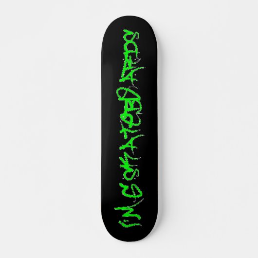 Ik ben G Skateboards (Vandalo Graffiti Font)zwart/ (Voorkant)