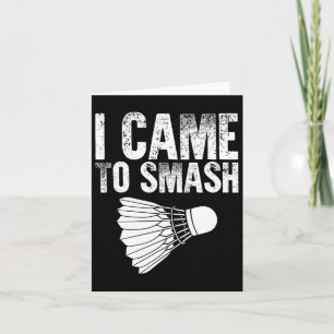 Ik ben gaan slapen - Birdie Funny Badminton Kaart