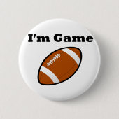 Ik ben Game (football) Ronde Button 5,7 Cm (Voorkant)