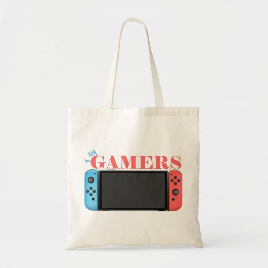 ik ben gamers , gameconsole tote bag (Voorkant)