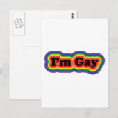 Ik ben Gay Briefkaart (Voorkant / Achterkant)