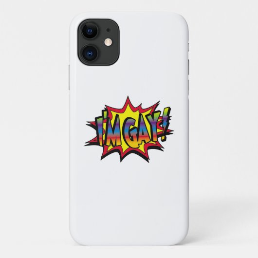 Ik ben Gay Burst Case-Mate iPhone Case (Achterkant)