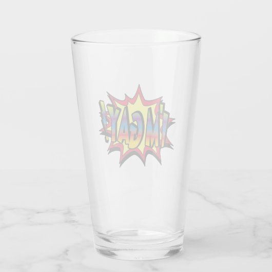 Ik ben Gay Burst Glas (Achterkant)