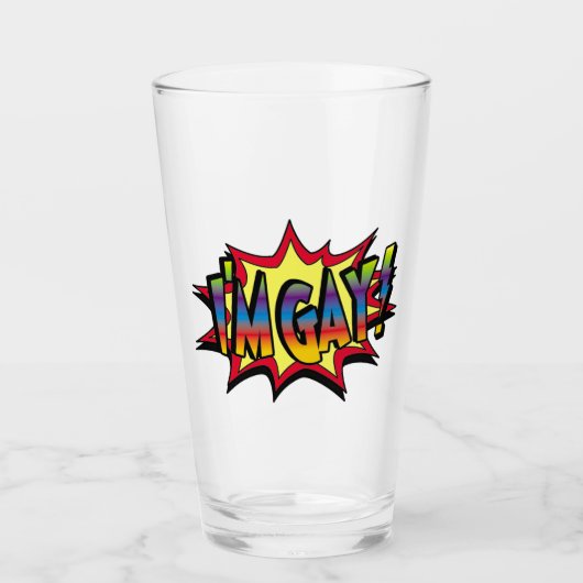 Ik ben Gay Burst Glas (Voorkant)