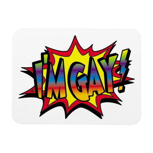 Ik ben Gay Burst Magneet (Horizontaal)