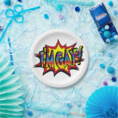 Ik ben Gay Burst Papieren Bordje (Feest)