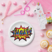 Ik ben Gay Burst Papieren Bordje (Feest)