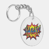 Ik ben Gay Burst Sleutelhanger (Voorkant Links)