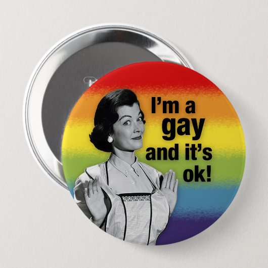 Ik ben GAY - Button (Voorkant /achterkant)
