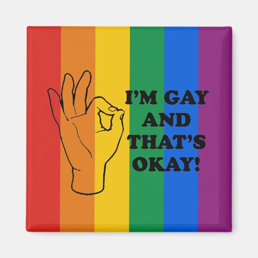 IK BEN GAY EN DAT IS OOK MAGNEET (Voorkant)