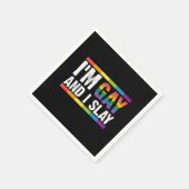 Ik ben Gay en ik speel LGBTQ Gay Pride Servet (Hoek)