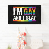 Ik ben Gay en ik speel LGBTQ Gay Pride Spandoek (Insitu)