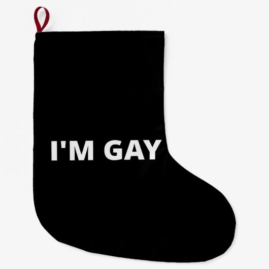 Ik ben gay grote kerstsok (Voorkant)