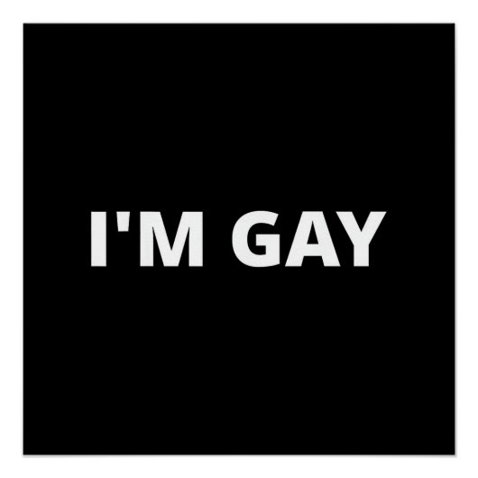 Ik ben gay perfect poster (Voorkant)