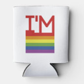 Ik ben Gay | Regenboogvlag Blikjeskoeler (Voorkant)