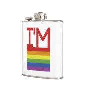 Ik ben Gay | Regenboogvlag Heupfles (Links)