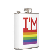 Ik ben Gay | Regenboogvlag Heupfles (Rechts)