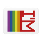 Ik ben Gay | Regenboogvlag Magneet (Horizontaal)