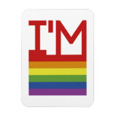 Ik ben Gay | Regenboogvlag Magneet (Verticaal)