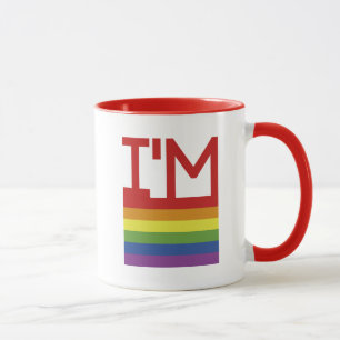 Ik ben Gay   Regenboogvlag Mok